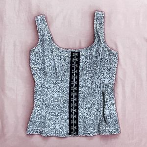 Vintage Silver Corset Top
